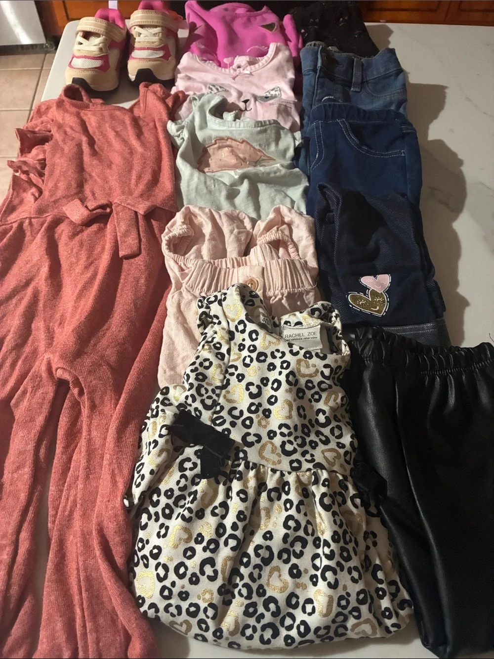 12pc/18months girls clothing mix and match and sneakers size 4
